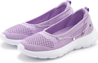 Lascana Sneaker LASCANA, Damen, Gr. 35, lila (flieder), Obermaterial: 100% Textilmaterial. Decksohle: 100% Textilmaterial. Laufsohle: 100% Synthetik, unifarbe