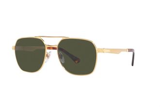 Persol Unisex 0Po1004S 515/31 Sunglasses In Gold Green