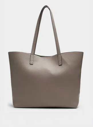 Simons Womens Grained minimalist tote bag