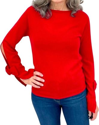 La Petite Robe Di Chiara Boni Womens Ryzen Mix Sweater In Passion