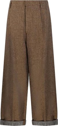 Darkpark Danielle cuffed trousers - Brown