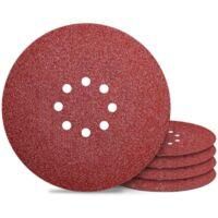 OEM Disco De Lijado, 225 Mm, 8 Agujeros, Grano 2000, Para Lijadoras De Pared, Papel De Lija, 50 Piezas - Crezuo