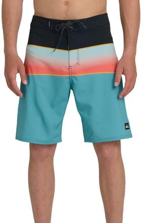 Quiksilver Surfsilk Panel 20 Board Shorts in Aqua at Nordstrom, Size 40