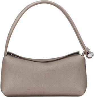 Longchamp Le Roseau East/West Leather Shoulder Bag in Clay at Nordstrom