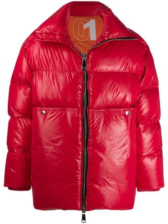 Khrisjoy loose-fit padded coat - Red