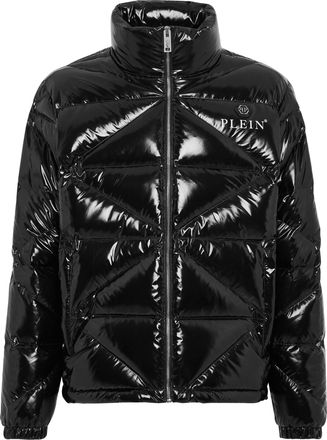 Philipp Plein Quilted Down Jacket Hexagon