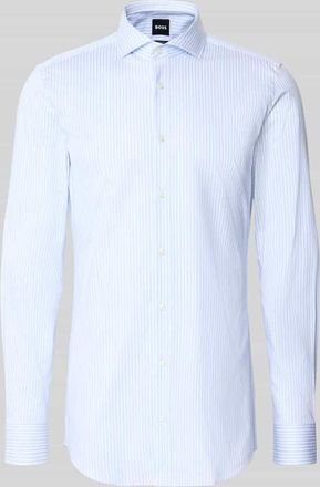 HUGO BOSS Slim Fit Businesshemd mit extra langem Arm Modell H-HANK in Bleu, Gr&ouml;&szlig;e 39L