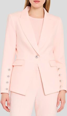 Tahari by ASL One-Button Blazer in Tea Rose at Nordstrom, Size 10P