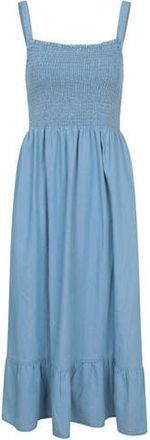 Mountain Warehouse Marbella Strappy Shirred Midi Dress in Pale Blue at Nordstrom, Size 8