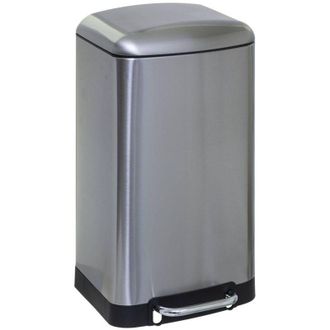 5five Simply Smart Papelera / Cubo De Basura / Contenedor De Residuos Con Pedal De Metal 30 L Ariane Inox