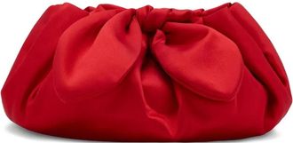Oscar De La Renta Clutch in raso - Rosso
