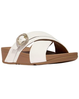 FitFlop Fitflop Lulu Crystal Buckle Leather Cross Slide
