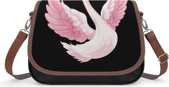 Generic Cute Swan Womens Crossbody Bag Fashion Shoulder Handbags Message Tote Bag with Adjustable Strap