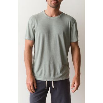 Marine Layer Relaxed Hemp & Cotton T-Shirt in Iceberg Green at Nordstrom, Size Xx-Large