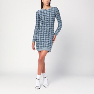 Diesel Blue/light grey patterned dress