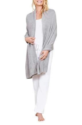 Barefoot Dreams CozyChic Lite Travel Shawl in Dove Gray at Nordstrom