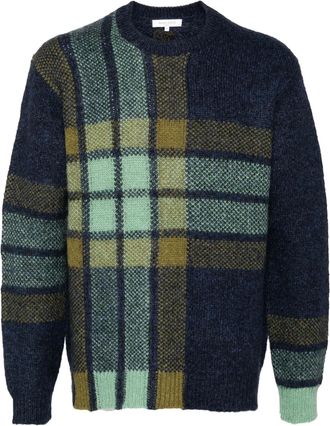 Maison Kitsuné Maglione a quadri - Blu