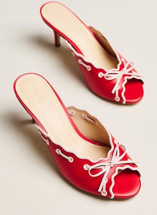 Maeve Contrast Scalloped Mules