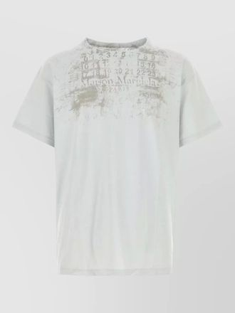 Maison Margiela cotton logo print regular fit t-shirt