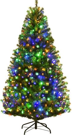 Costway 180cm &Aacute;rbol De Navidad Artificial 1000 Puntas,pvc Con Soporte, 350 Luces Led De 2 Tipos, Decoraci&oacute;n Para Navidad - Costway