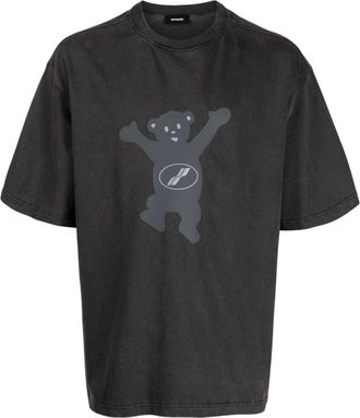 We11done graphic-print cotton T-shirt - unisex - Cotton - S - Grey