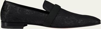 Christian Louboutin Mens Dandydeco Flat Jacquard Loafers