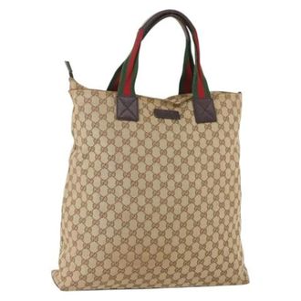 Gucci Vintage, unisex, Beige, ONE Size, Pre-owned Tote Bag