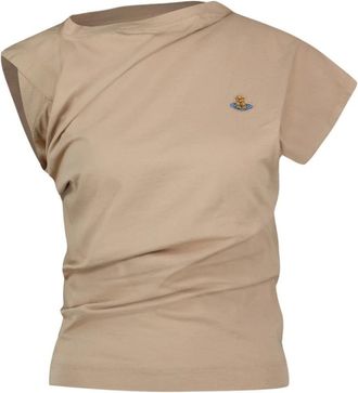 Vivienne Westwood T-Shirts, female, Beige, S, Hebo Top
