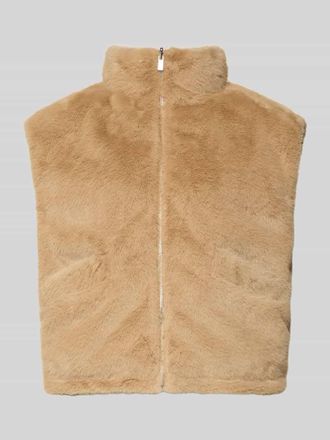 someday Someday Relaxed Fit Weste aus Kunstfell Modell Vaari in Sand, Gr&ouml;&szlig;e 34