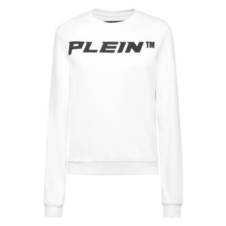 Philipp Plein Sweatshirt LS - Dames - Sweatshirts - Wit - XS - Katoen - Hoodies & sweatvesten