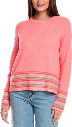 Brodie Mini Stripe Pearl Cashmere Sweater