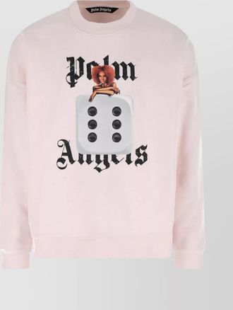 Palm Angels crew neck graphic print sweater