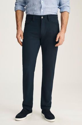 34 Heritage Courage Straight Leg Twill Pants in Deep Ocean Cross Twill at Nordstrom, Size 30 X 32