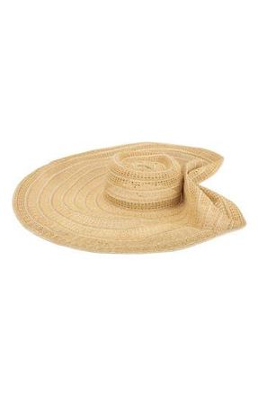 San Diego Hat Company Wide Brim UPF 50+ Floppy Sun Hat in Natural at Nordstrom Rack