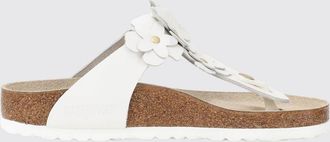 Birkenstock Sandalo Gizeh Birkenstock in pelle con fiori applicati