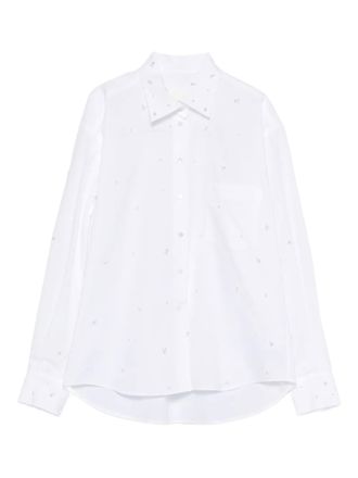 Xacus Camicia con perline - Bianco