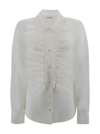 Parosh Silk Shirt With Jabot