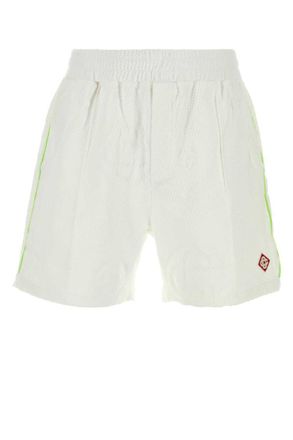 Casablanca White Logo Shorts