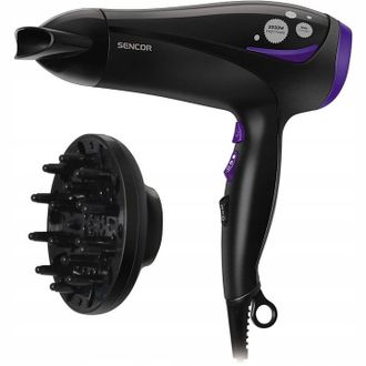 Sencor Secador De Pelo Sencor Shd 108vt De 2200 W, Ionizaci&oacute;n, Difusor Y Concentrador