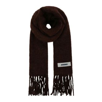Jacquemus LEcharpe Carro Sjaal - Dames - Accessoires - Bruin - Maat: ONE Size Wol