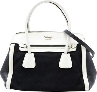 Prada Pre-owned Gestructureerde Satchel - Dames - Vintage Handtas - Veelkleurig - ONE Size - Vintage