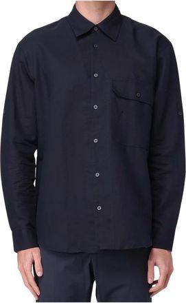 A|X Armani Exchange Stijlvolle Overhemden Collectie - Heren - Casual Overhemden - Blauw - L - Overhemden