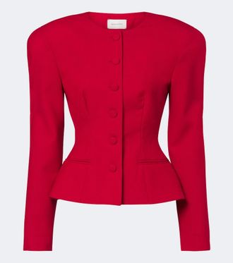 Magda Butrym Virgin wool peplum jacket