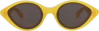 Alaia 56mm Cat Eye Sunglasses in Yellow Yellow Grey at Nordstrom Rack