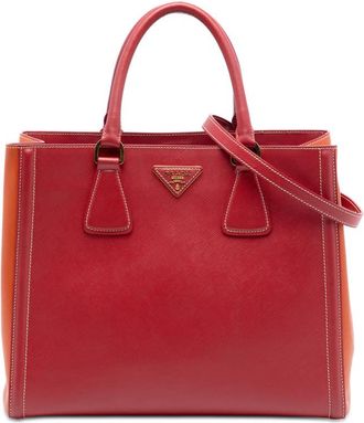 Prada Pre-owned Prada Bicolor Saffiano Lux Satchel Ladies 0A4JIGRWCV72JMTS