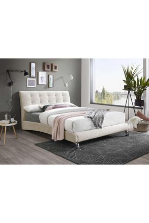 Birlea Hemlock Bed in Light Stone | Size: Small Double