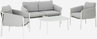 Sweeek Conjunto De Jard&iacute;n De Acero, 4 Plazas