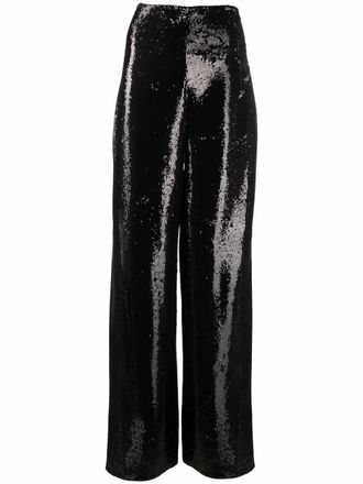 Philipp Plein embellished wide-leg trousers - Black
