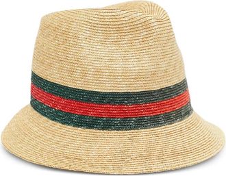 Gucci Fedora in paglia - Toni neutri