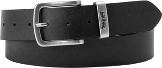 Levi's Lederg&uuml;rtel LEVIS METAL TWO HORSE KEEPER BELT, Damen, Gr. 100, schwarz (regular schwarz), Leder, unifarben, G&uuml;rtel Lederg&uuml;rtel, mit Metallschliesse